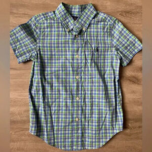 Ralph Lauren Boys Button Up Shirt Cotton SZ 6
